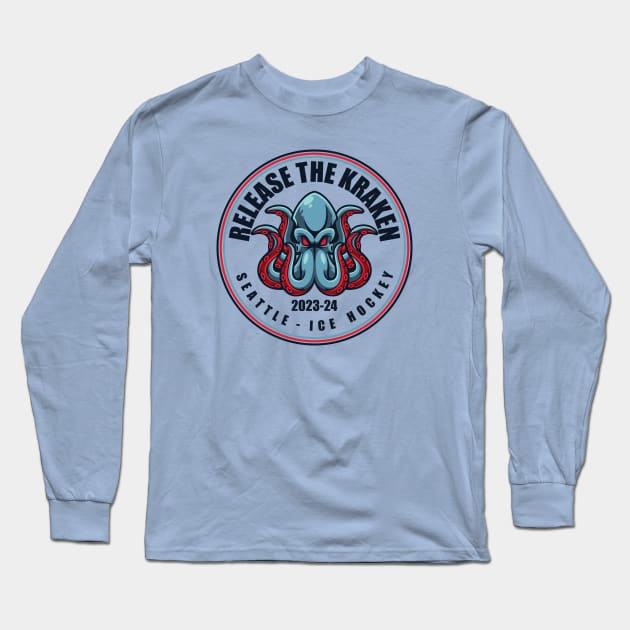 Release the Kraken Long Sleeve T-Shirt by Nagorniak